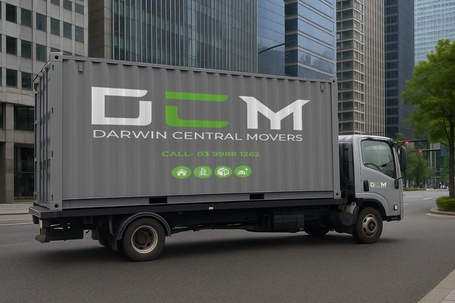 Professional movers at work